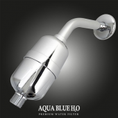 Aqua Blue H20 High Output Chlorine Remoing Showerhead Filtration system Shower filter SF450WF