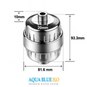 AQUA BLUE H20 HIGH OUTPUT LUXURY 3 STAGE SHOWER FILTER HIGH QUALITY SYSTEM