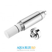 AQUA BLUE H20 HIGH PERFORMANCE SHOWER FILTER WITH REPLACEABLE 2 STAGE KDF/CAG SHOWER FILTER SF550WF