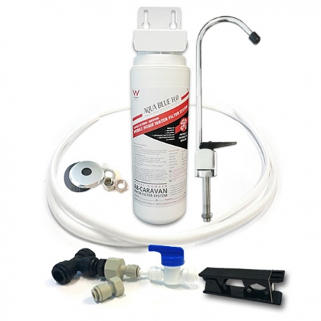 MOBILE HOME WATER FILTER SYSTEM SNAP SEAL  RV1 with DEDICATED FAUCET