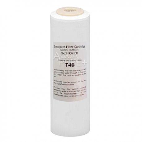 Omnipure OCB934 RO T40 5 Micron Granular Activated Carbon (GAC) Water Filter Replacement Cartridge 10"
