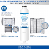 DA29-00020A/B  Replacement  Fridge Filters for Samsung by AQUA BLUE H2O