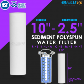 10 Inch Clear Big Blue Filter Housing with 5 Micron PP Sediment Water Filter
