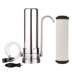 Stainless Steel Counter Top Drinking Water Filter System with Doulton W9223006 Ultracarb Ceramic Water Filter