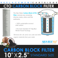 CTO Coconut Shell Carbon Block Filter 10"