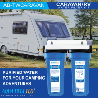 (TEST ITEM)Twin Caravan & RV Water Filter System with Sediment & Carbon Filter