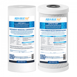 Aqua Blue H20Compatible w WH2 30 Replacement Water Filter Cartridges PX05MP1 CB10MP110 inch
