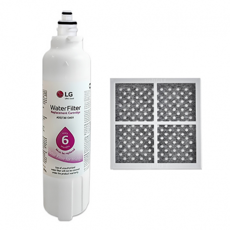 LG Genuine Fridge Filter LT800P + Fridge Air Filter LT120F set