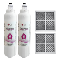 LG Genuine Fridge Filter LT800P + Fridge Air Filter LT120F set