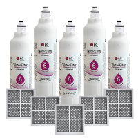 LG Genuine Fridge Filter LT800P + Fridge Air Filter LT120F set