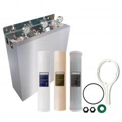 Triple stage filter system with S/S cover