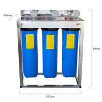 Stainless Steel cover with Whole house water system with RO purification system