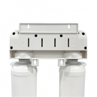 Lab Pua Twin Header Series 5um Carbon Block with 1um Scale Inhibitor 15"L