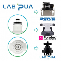 Lab Pua Twin Header Series 5um Carbon Block with 1um Scale Inhibitor 15"L