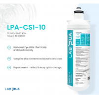 Lab Pua Water Filter Kit With Faucet LPA-CS1-10 1um SCALE INHIBITOR
