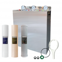 Stainless Steel cover with Whole house water system with RO purification system