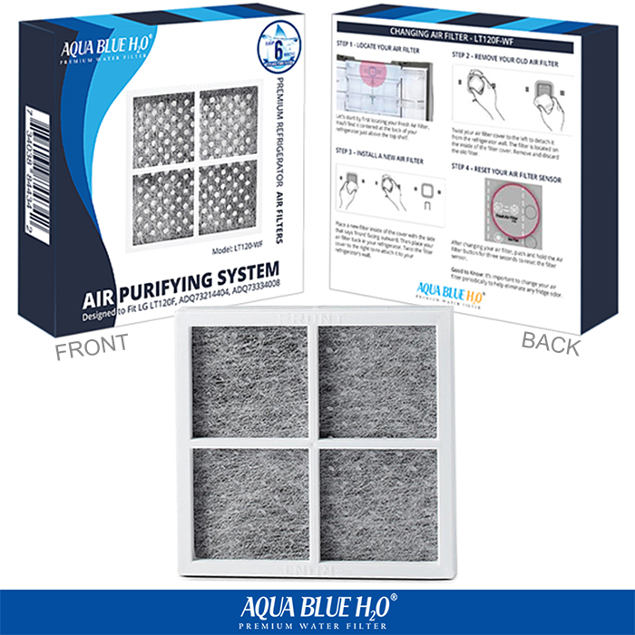 9X LG LT120F ADQ73214404 Replacement Refrigerator Air Filter